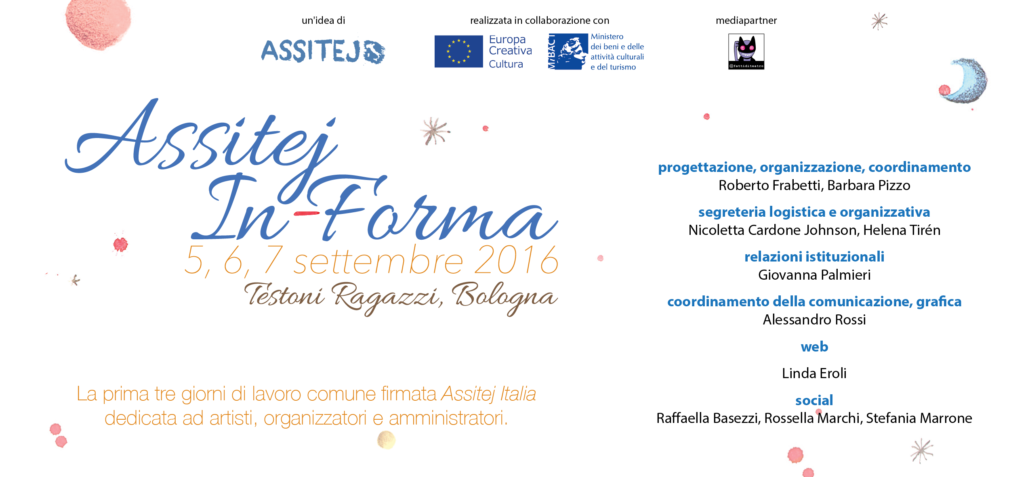 Assitej In-forma, 5-7 settembre 2016, Bologna, Testoni Ragazzi